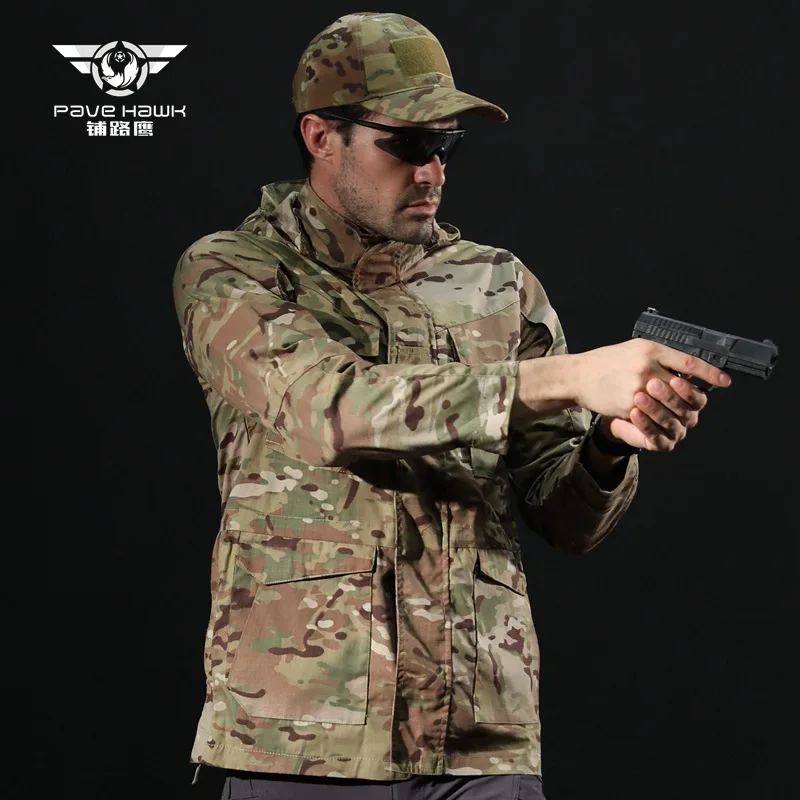 

Archons Men Outdoor Tactical Trench Coat New Style M65 zhan di ji pu Trench Coat Spy Shadow Trench Coat Ply-16