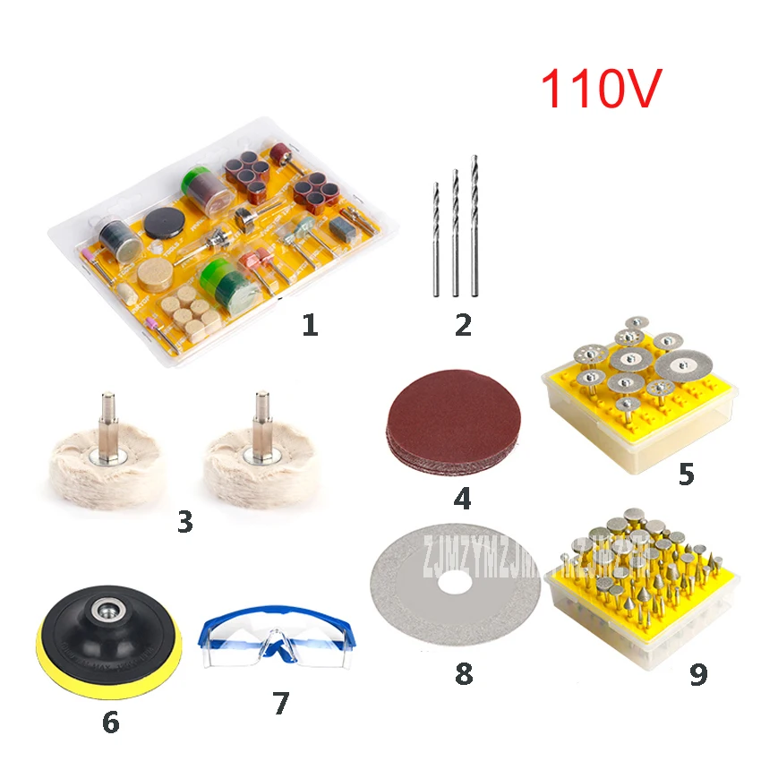 router bits for wood Multifunctional Bench Grinder Jade Cutting / Drilling / Grinding / Engraving / Bead Polishing / Wax Table Grinder 110/220V 750W foldable woodworking bench Woodworking Machinery