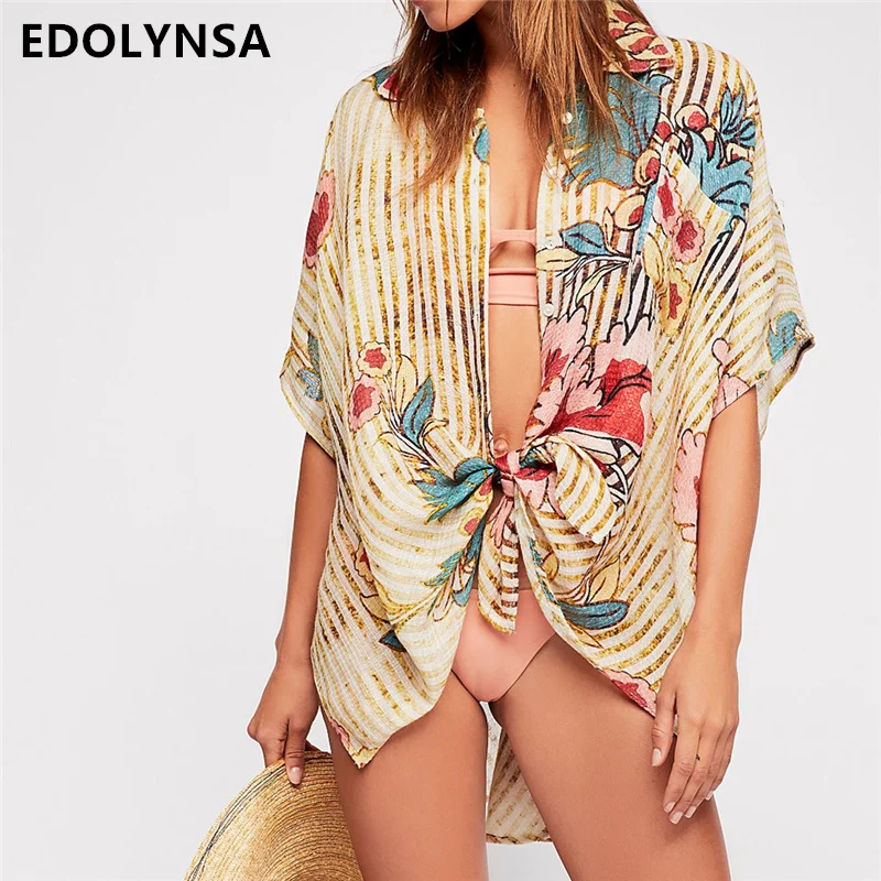 

Print Beach Cover up Saida de Praia Beach dress plus size Swimwear kaftan Bikini cover up Bathing suit Cover ups Tunics #Q574