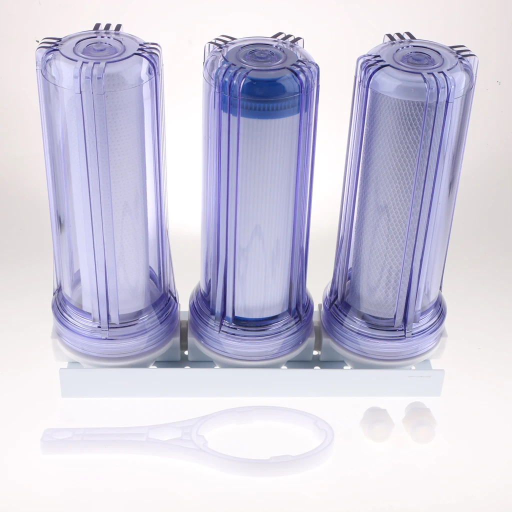 10 inch transparent PET filter bottle UDF pre-filter for Water purifier protector Household Drinking Water Filter Replacement