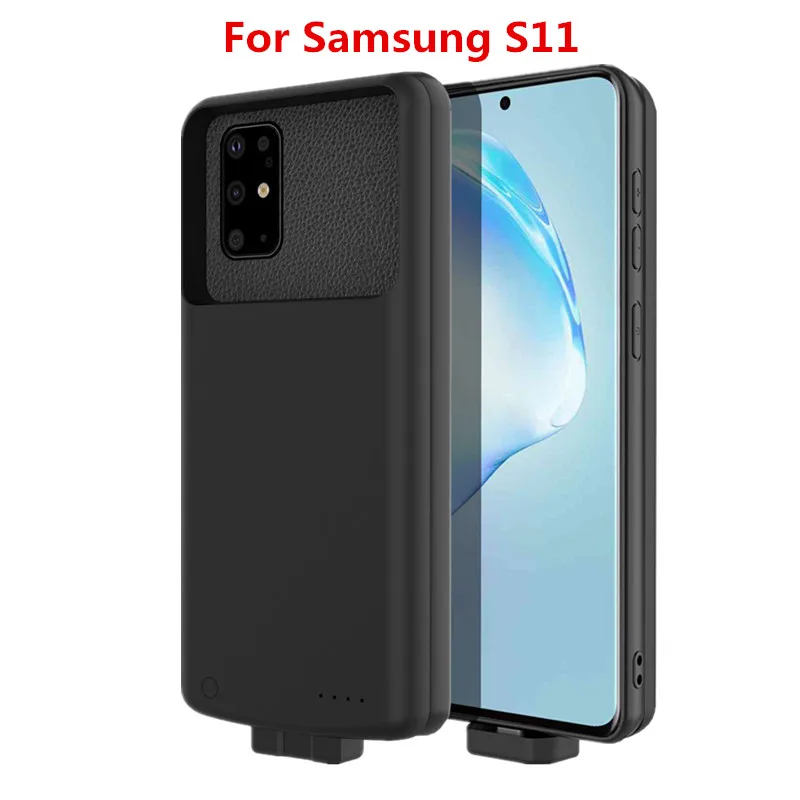 S11 Black Для samsung Galaxy S11 S11 Plus, чехол для зарядного устройства, съемный, 7000 мА/ч, запасное зарядное устройство, зарядка из ТПУ, чехол для samsung S11, чехол - Цвет: S11 Black