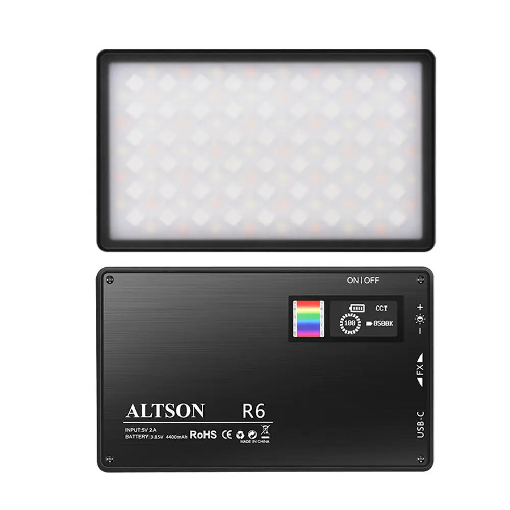 

Rgb Fill Light Photography Light R6 Rgb Led Video Light Fill Light Dimmable 2500-8500K Photography Light 2500-8500K