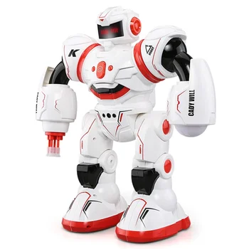 

R3 Smart Combat Robot Toy RC Control Gesture Sensor Action Display Singing Dancing USB Charging Kids Christmas Birthday Gift (Re