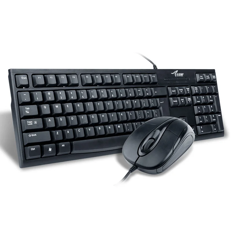 

Wallabies Keyboard And Mouse Set PS2 round Hole Port Old-Fashioned Desktop IPC Waterproof Business Office USB
