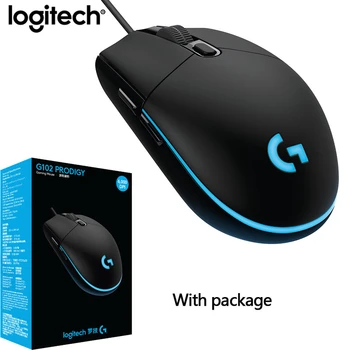 

Logitech G102 PRODIGY Gaming Mouse Optical 8000DPI Wired Game Mouse Support Desktop/ Laptop Support windows 10/8/7 Logitech G102