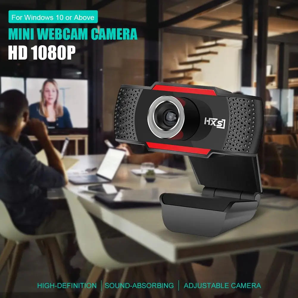 S80 HD Webcam With Noise Reduction Microphone 1080p Mini Computer Camera For Living Streaming 360 Degrees Head Rotation | Компьютеры и
