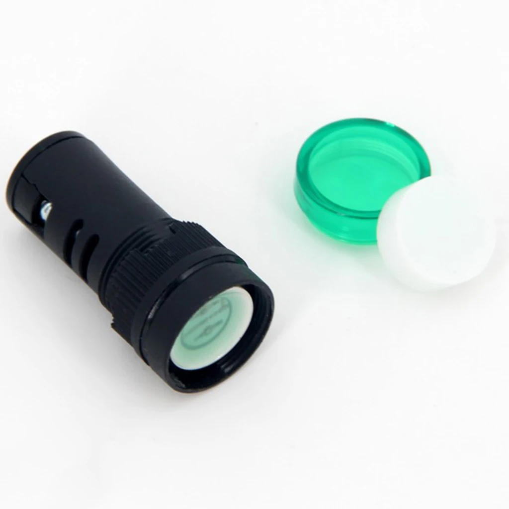 AD22-16DS AC 220V Energy Saving LED Indicator Light, High-brightness Green