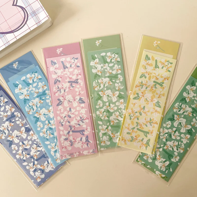 Милые цветочные лилии, лазерные наклейки, украшения для скрапбукинга, искусственный материал, коллаж, Kawaii дневник, фотоальбом