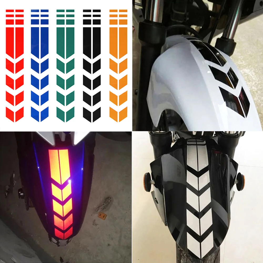 Motorcycle Sticker Wheel Fender Warning Arrow Decals for Kawasaki NINJA 650R ER6F ER6N VERSYS W800 SE Z750S ZX636R ZX6RR | Автомобили и