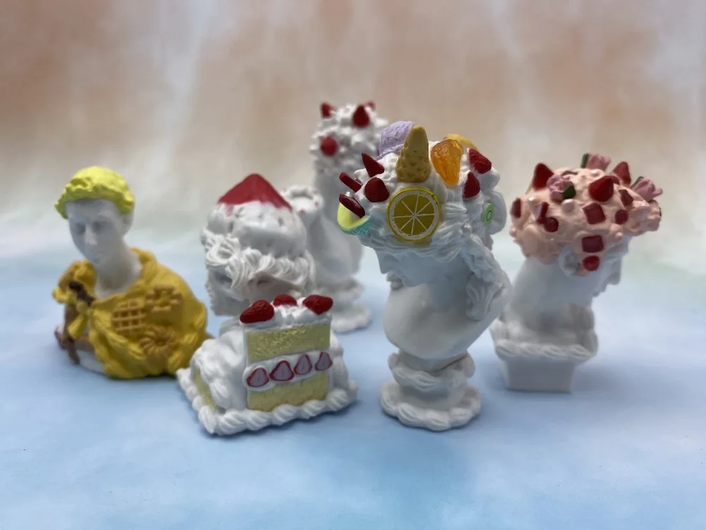 ПВХ фигурка модель игрушки забавная штукатурка статуя 5 шт./компл