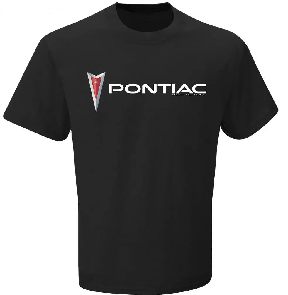 Мужская Черная хлопковая Футболка с логотипом PONTIAC 2019 новая модная футболка