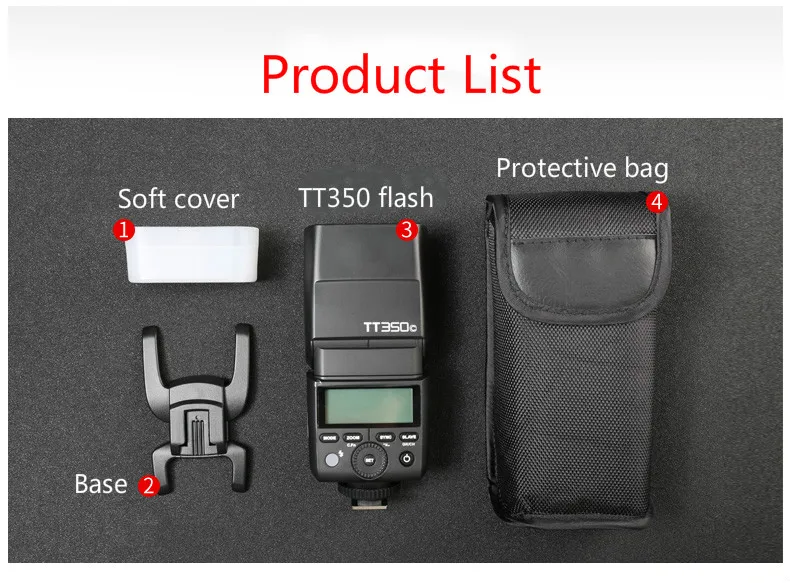 Godox Mini Speedlite TT350S вспышка для камеры TTL HSS GN36 Sony/Canon/Nikon/Olympus/Fujifilm беззеркальная DSLR
