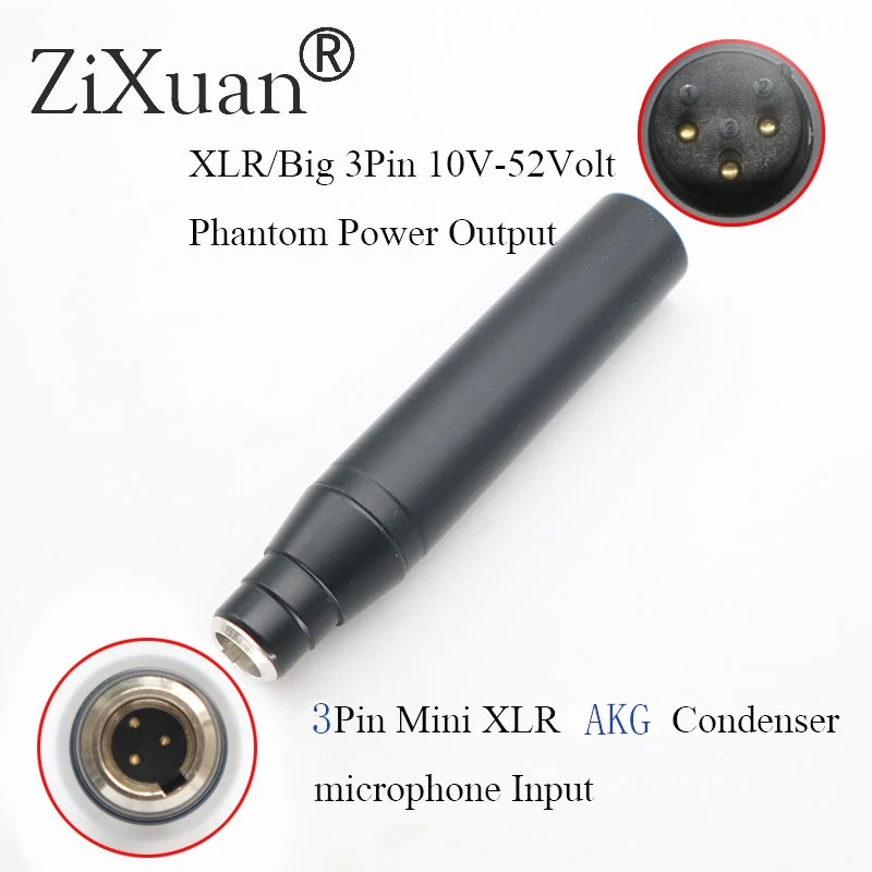 High Quality Ta4f 3pin/4pin Mini Xlr To 3pin Male Xlr For Akg Shure