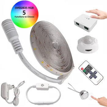 

LED Closet Light 5m 300 Leds Smart Touch PIR Motion Sensor Under Cabinet Light for Kitchen Furniture/Bathroom/Living Room Decor