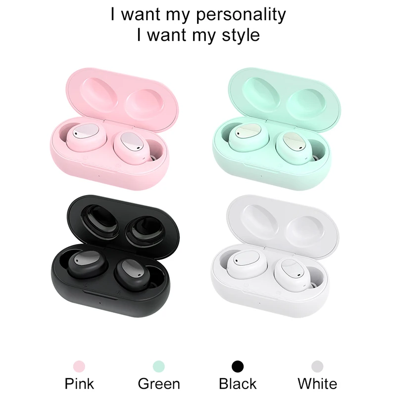 XVIDA TW15 Wireless TWS Earphone Mini Bluetooth 5.0 Earbuds Sport Headset with charging bin For xiaomi samsung all smartphone