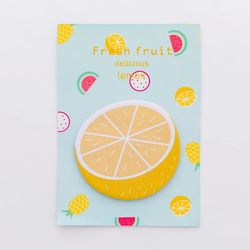 

Creative small fresh DIY notes orange fruit notes a pack 30 pcs Kawaii student stationery office stationery