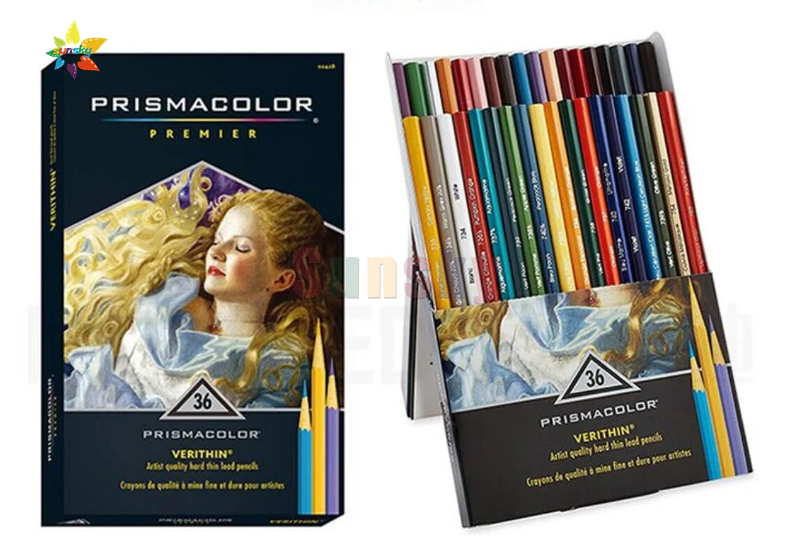 Prismacolor Premier Verithin Colored Pencils Assorted Colors 36 Pack Case Set 