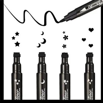 

Double-Headed Seal Black Eyeliner Triangle Seal Eyeliner 2-in-1 Eyeliner Pen Make Eyes kit Black Stamp Waterproof Eyeliner U6C3