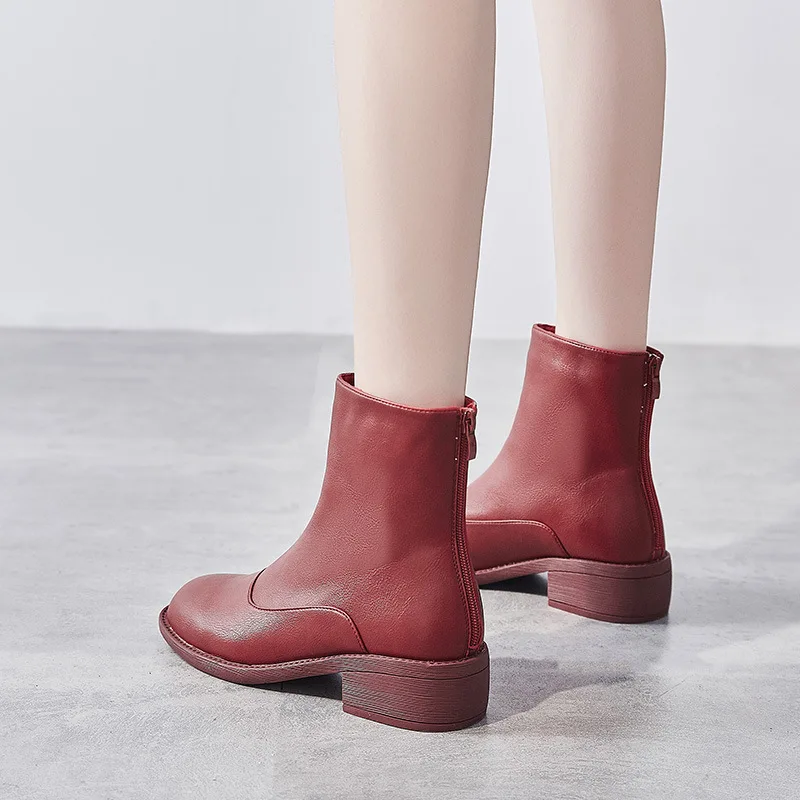 

Handsome Martin Boots Women's British-Style Short Boots Women's Spring And Autumn Single Boots 2019 New Style Versatile after Zi