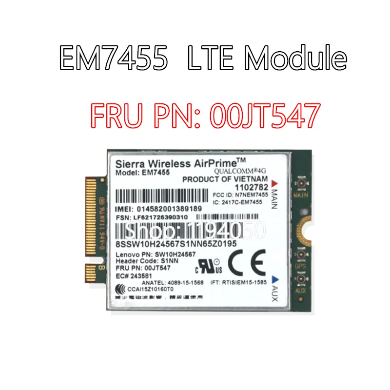 Placas de Rede para Lenovo ThinkPad WWAN