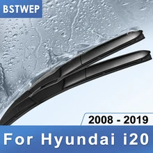 BSTWEP Hybrid Wiper Blades for Hyundai i20 Fit Hook Arms 2008 2009 2010 2011 2012 2013