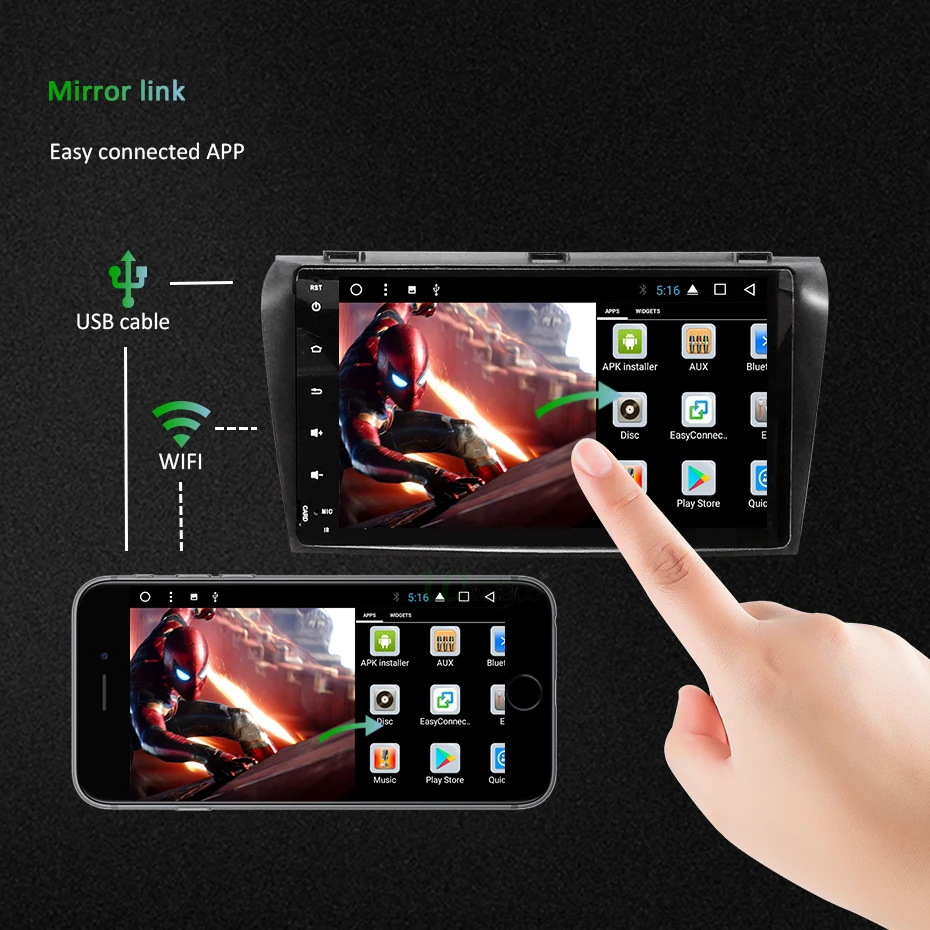 Cheap DSP IPS SCREEN 4G 64G Android 9.0 Car GPS For Mazda 3 2003-2009 stereo navigation RADIO pc FIT BOSE system NO dvd player 22