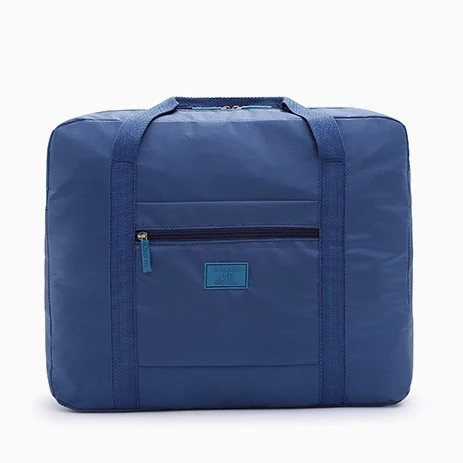 Navy Blue Складная дорожная сумка большого размера, водонепроницаемая сумка для багажа, сумка-Органайзер на плечо - Цвет: Navy Blue