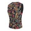 Gilet homme costume mariage sans manches Slim Fit Paisley Floral robe gilets pour hommes simple boutons gilet ► Photo 3/6