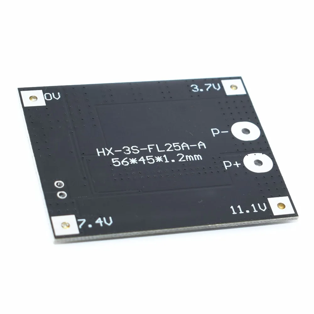 10 шт. защитная плата 3S 25A Li Ion 18650 BMS PCM для аккумулятора с балансировкой модуля li ion