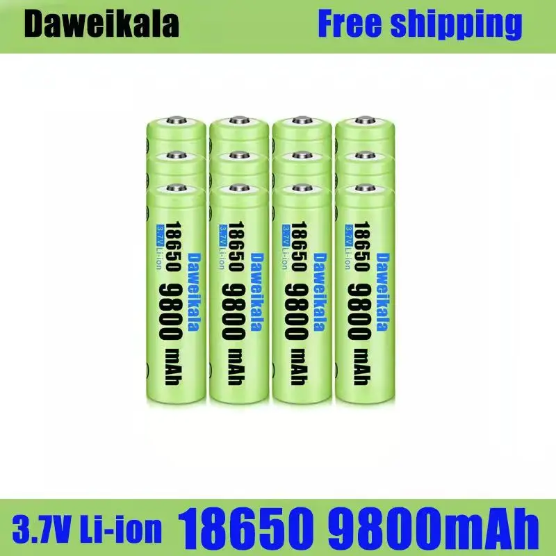 New 3.7V 18650 9800mAh Rechargeable Battery High Capacity Li-ion For Flashlight Torch headlamp | Электроника