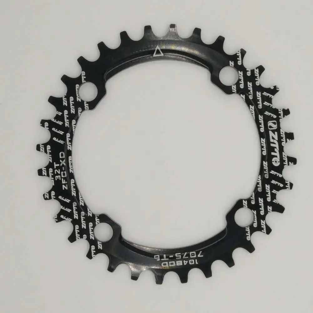 Mtb шатун 104 bcd para MTB алюминиевый сплав шатун со звездами для велосипеда с нижними велосипедными шатунами запчасти для велосипеда sram pedivela - Цвет: 32T BLACK