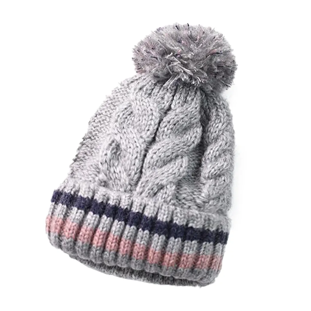 ACCGLORY, женские зимние вязаные шапочки, толстая мягкая теплая крупная вязаная одноцветная шапка, Женская облегающая шапка, шапочки