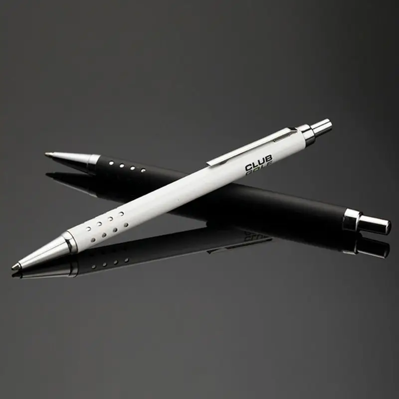 Luxury Metal Ballpoint Pen Press Design 24 Holes School Office Supplies Student Writing Gift