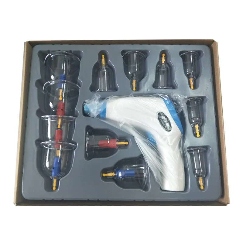 Electric cupping apparatus, machine, vacuum gun, household set, dial-pump type charging cupping apparatus, magnetic therapy meri - Цвет: Многоцветный