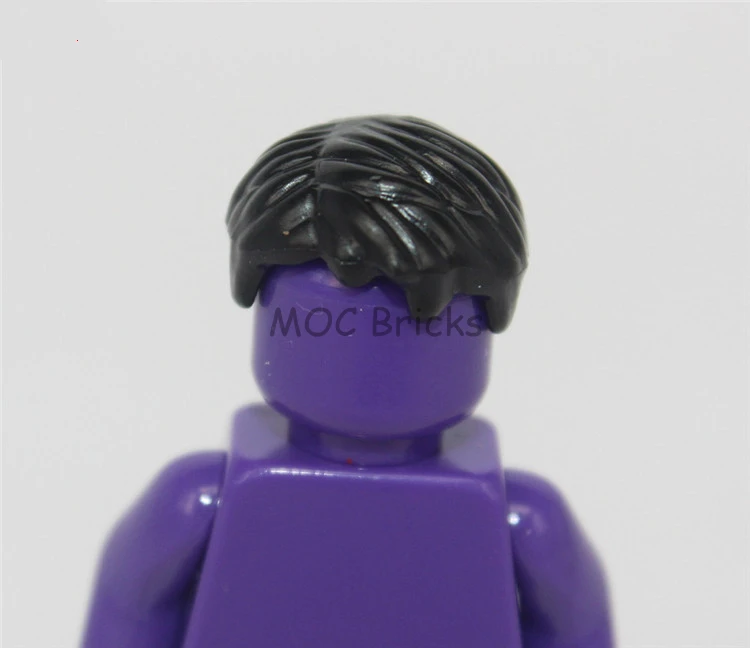 1017A 10 шт./лот кубики Moc DIY фигурки части мужские волосы Мини Аксессуары для кукол развивающие строительные блоки игрушки для детей рождественские подарки - Цвет: 1017A