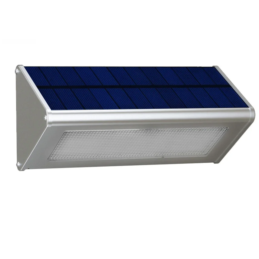 Outdoor Wall Light Security Solar Lamp With Motion Sensor Aluminum Alloy Street Porch Light lampada 48 LED 800LM Waterproof