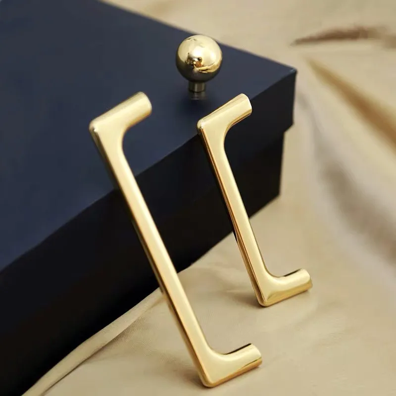 KK & FING дверная ручка для шкафа в скандинавском стиле с золотым рисунком|Ручки
