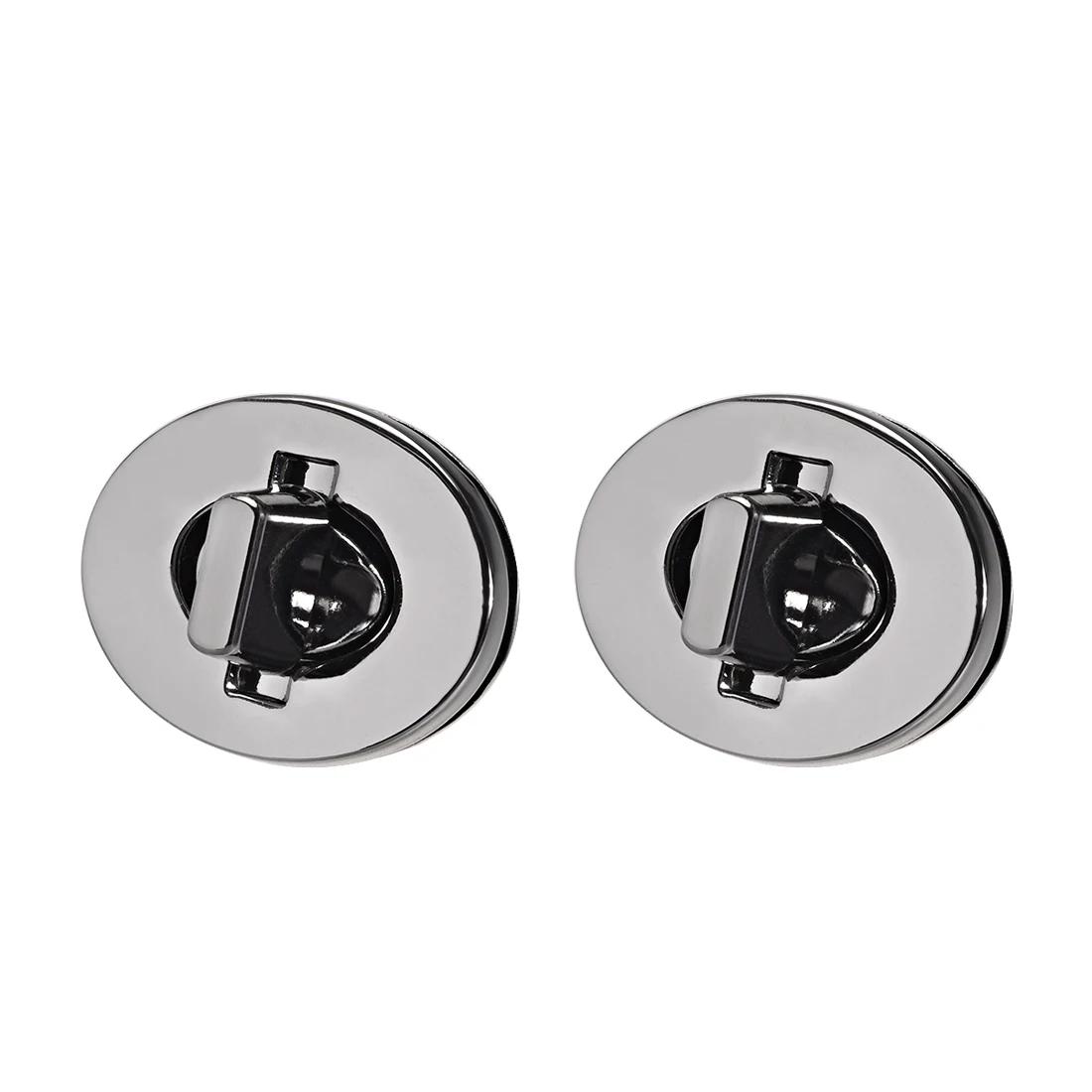 

uxcell 2 Sets Oval Purses Twist Lock 35mm x 28mm Clutches Closures for DIY Bag Making - Black Gun