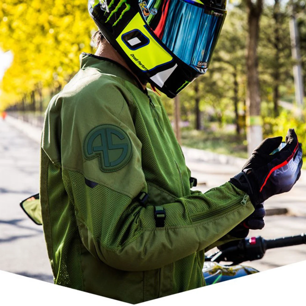 New Motorcycle Jacket Men Motocross Jacket Breathable Moto Jacket Wearable Motorbike Clothing With CE Protection