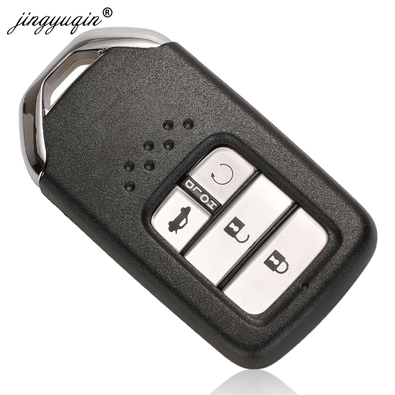 Jingyuqin салона автомобиля дистанционного 2/3/4/5/6 кнопками, ключ для Honda Fit Odessey города джаза XRV Venzel вариабельности сердечного ритма CRV Accord вставить ключ чехол