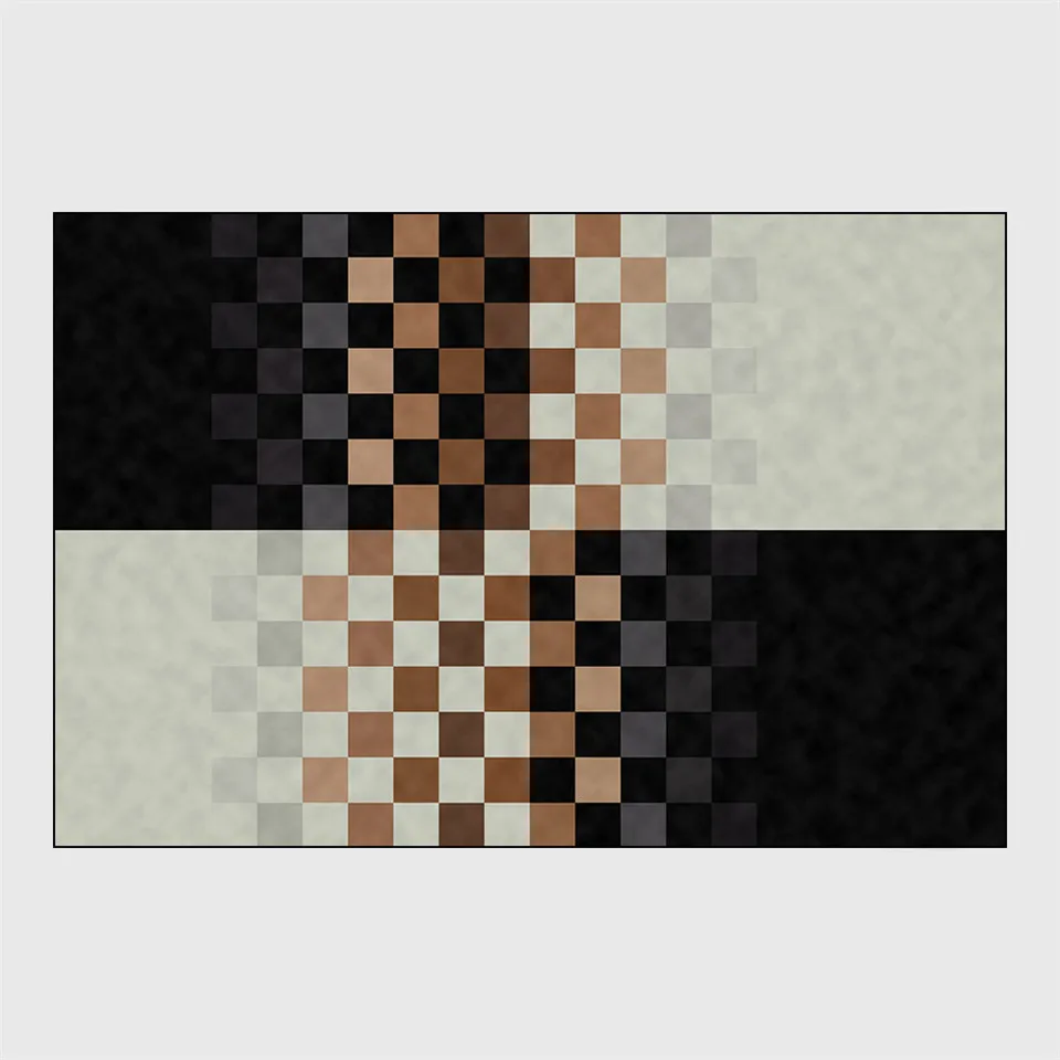 Wishstar черный белый серый плед Прямоугольник Ковер Скандинавский дизайн винтажные ковры для гостиной ковер с геометрическим узором