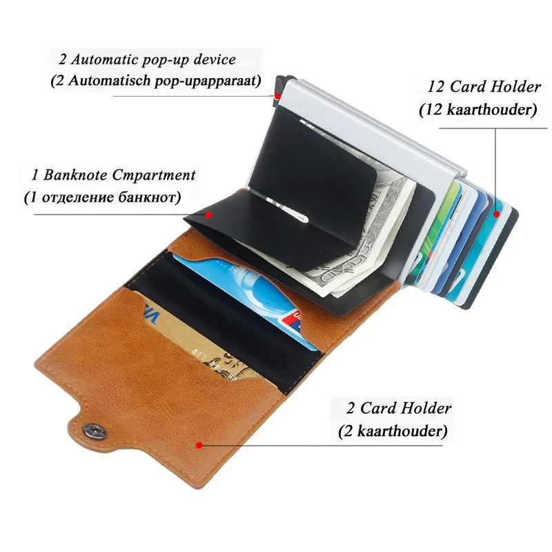 Для женщин Rfid Бумажник мужчин деньги сумка миниатюрные кошельки HD