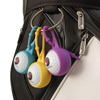 

Golf Silicone Ball Sleeve Long Tail Perforated Ball Clip Storage Ball Protective Sleeve Can Be Hung Carry Convenients Tools