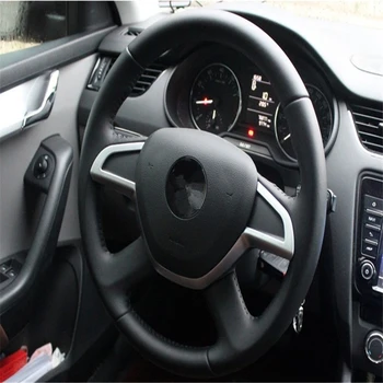 

WELKINRY car cover for Skoda Octavia III 5E3 NL3 NR3 5E5 2012 2013 2014 2015 2016 2017 2018 2019 ABS chrome steering wheel trim