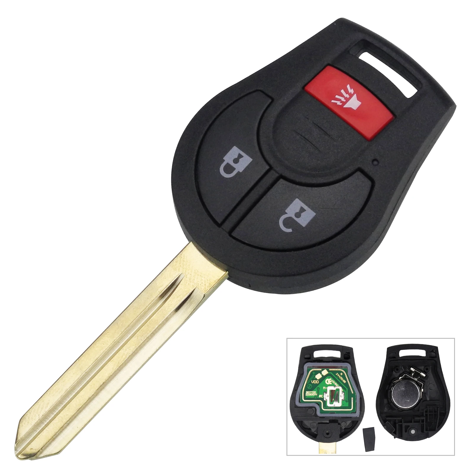 Jingyuqin дистанционный ключ автомобиля 315 МГц ID46 чип для Nissan Keyless entrip Fob передатчик CWTWB1U751 1788D-WB1U751 H0561-C993A 3/4 BTN