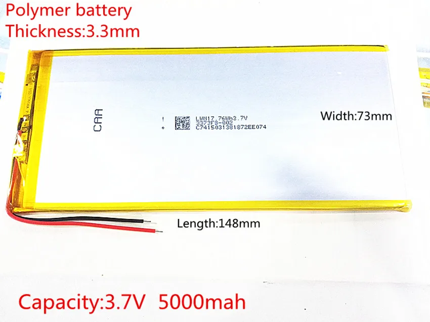 Новинка 3,7 V литий-полимерная батарея аккумуляторная батарея 3373148 pl 5000 mah таблетки