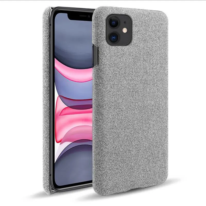 Бизнес Ретро Чехол для iphone 11 pro max чехол для iphone 11 XS MAX XR X 10 тканевый кожаный чехол s для iphone 8 7 plus 6s 6 s plus 11