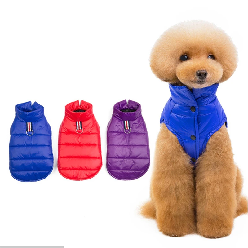 

2019 Autumn and Winter Newest Pet Cotton Coat with Its Own Traction Buckle Clothes for Small and Medium Dog Coat Bulldog Jackets