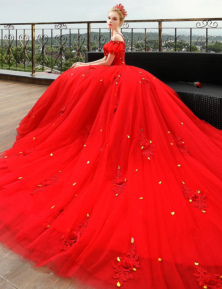 red big dress