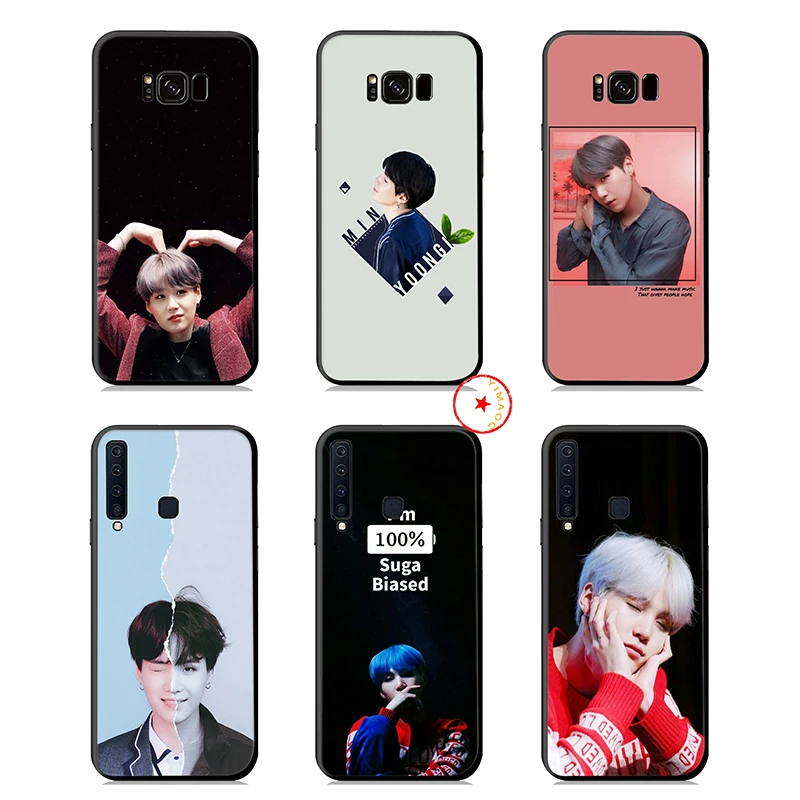 Мягкий силиконовый чехол Suga K Pop Min Yoongi K Pop для телефона samsung Galaxy A9 A8 A7 A6 Plus A5 A3 J6